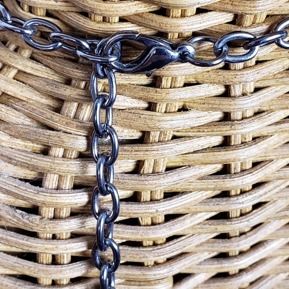 Rhinestone and Metal Necklace - Picture 5 of 8